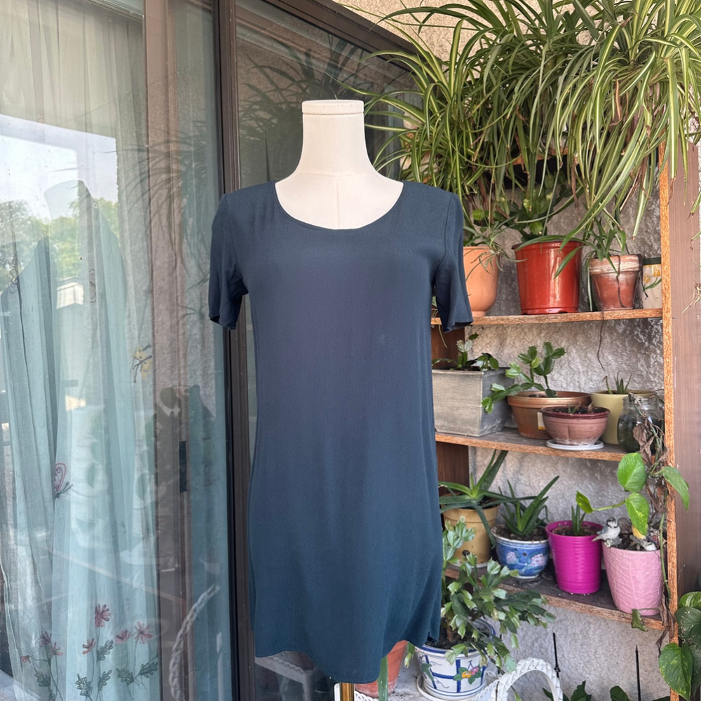 Aritzia Wilfred Free Emerald Green Teigen T-Shirt Dress Women Sz XS